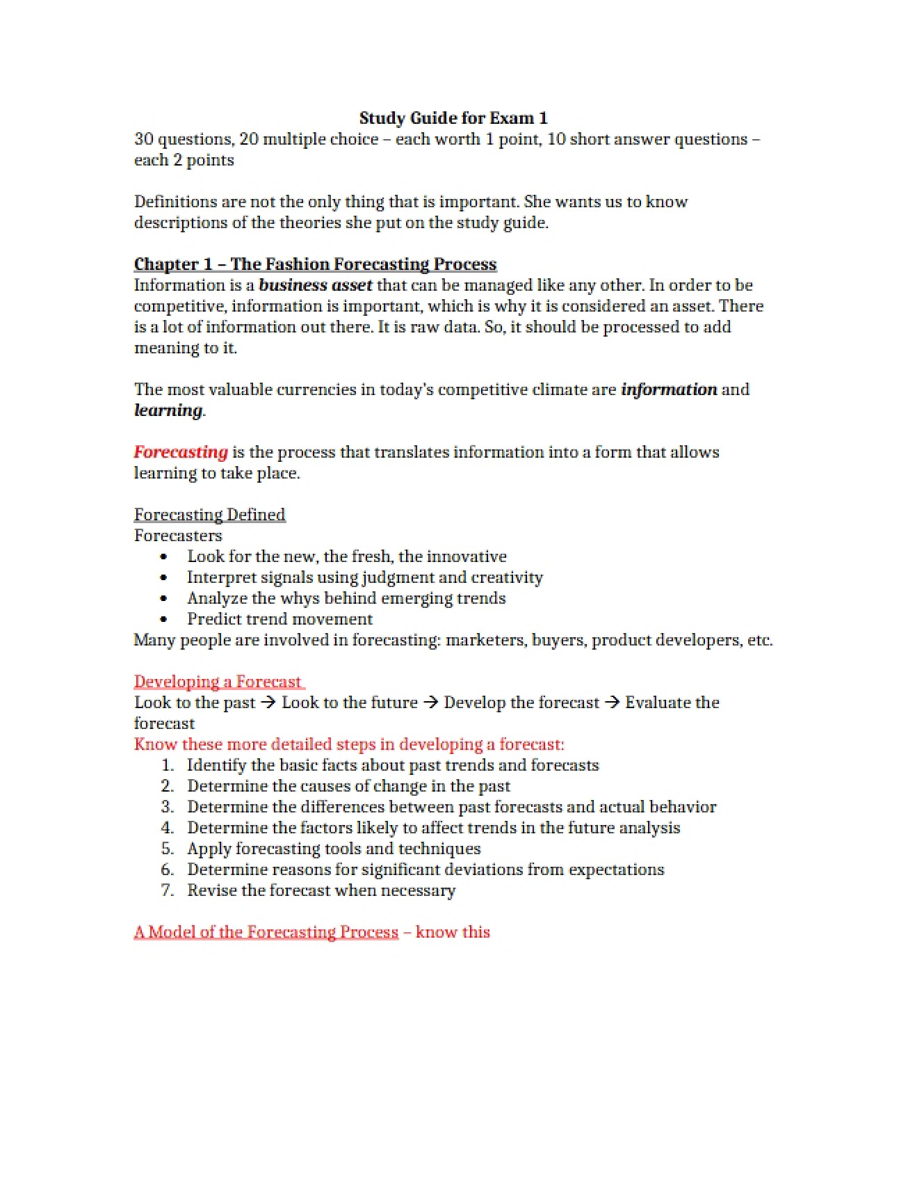 Introduction to the Fashion Forecasting Process