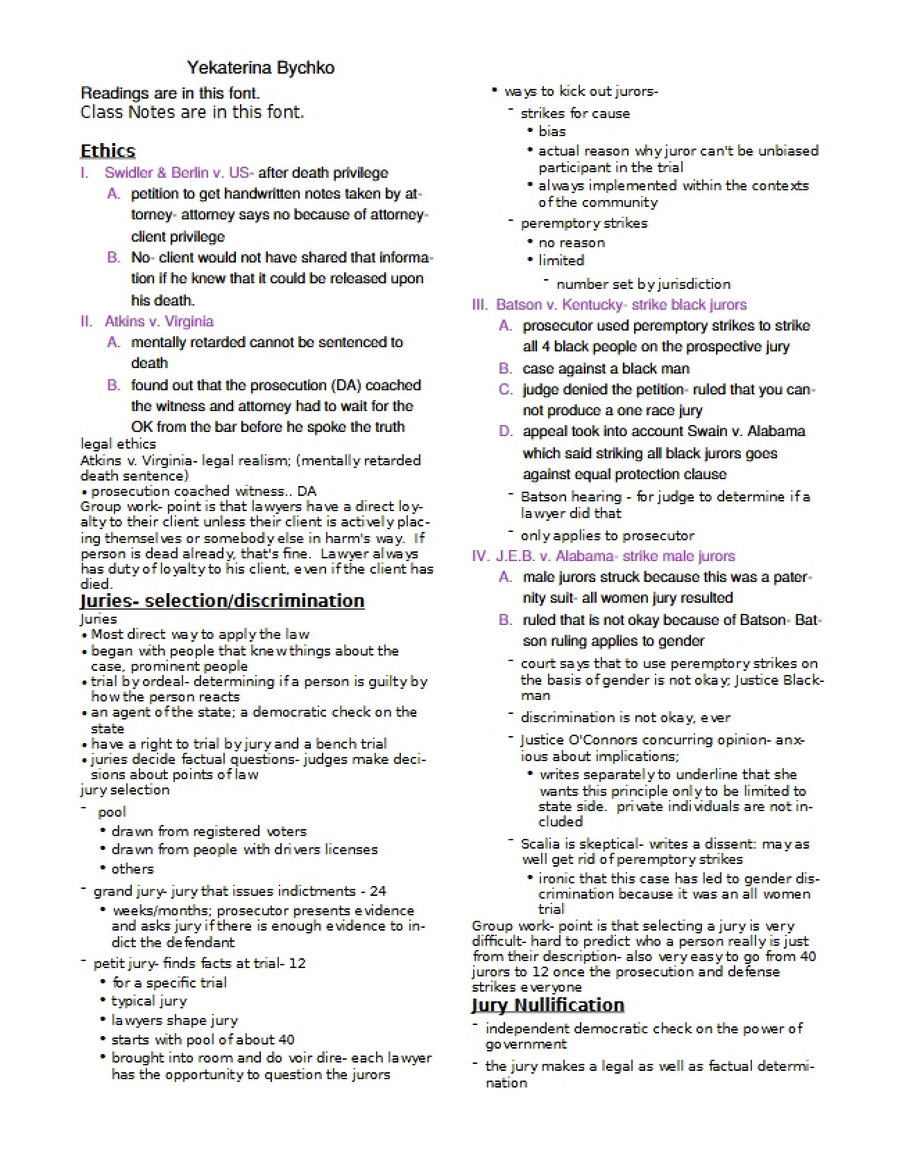 Public Law Ethics
