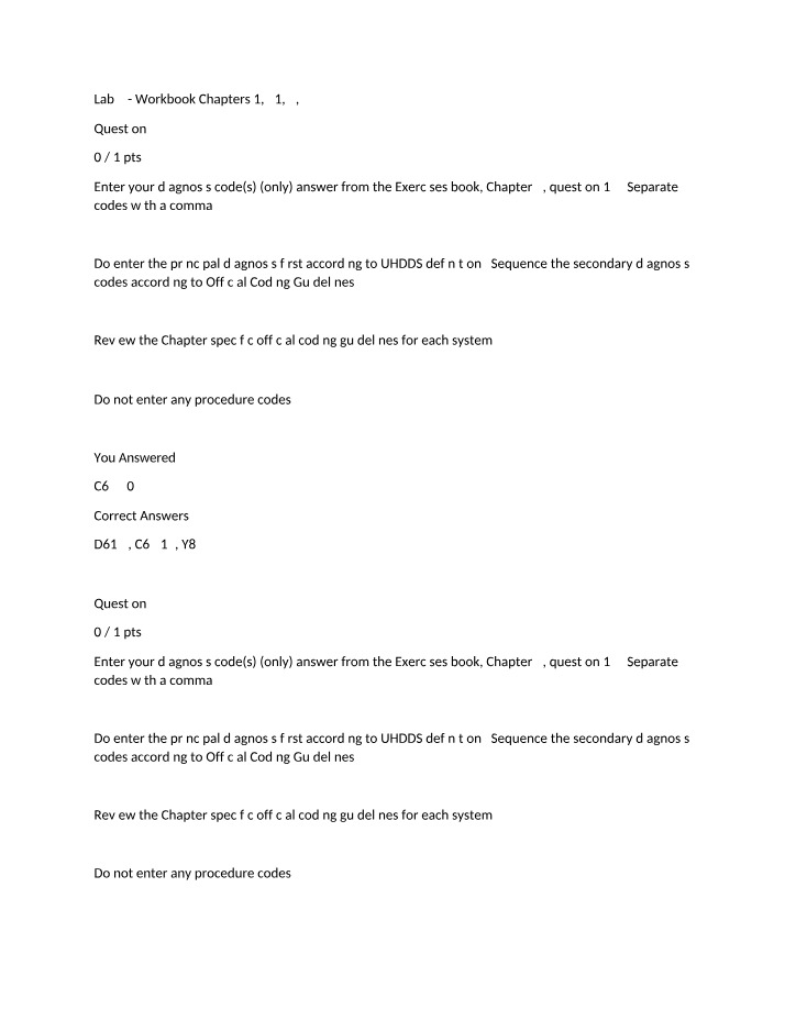 Lab 2 - Workbook Chapters 1, 2, 3, 21