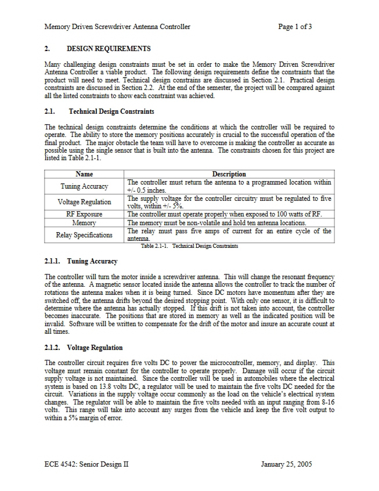 Requirements for Design