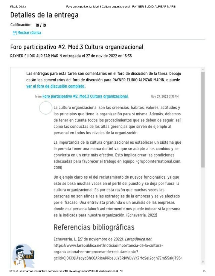Foro participativo 2 - Emprendedurismo