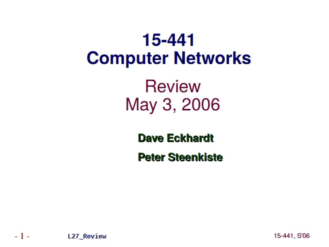 Review Materials