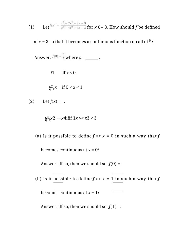 Calculus Course Material