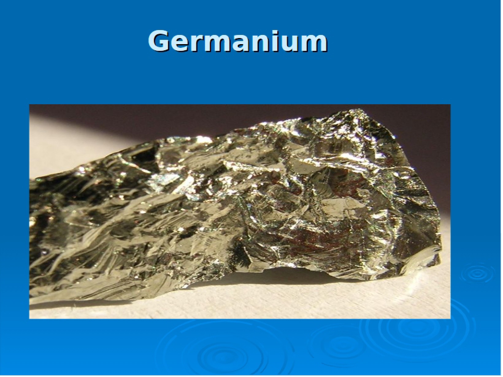 Properties of Germanium