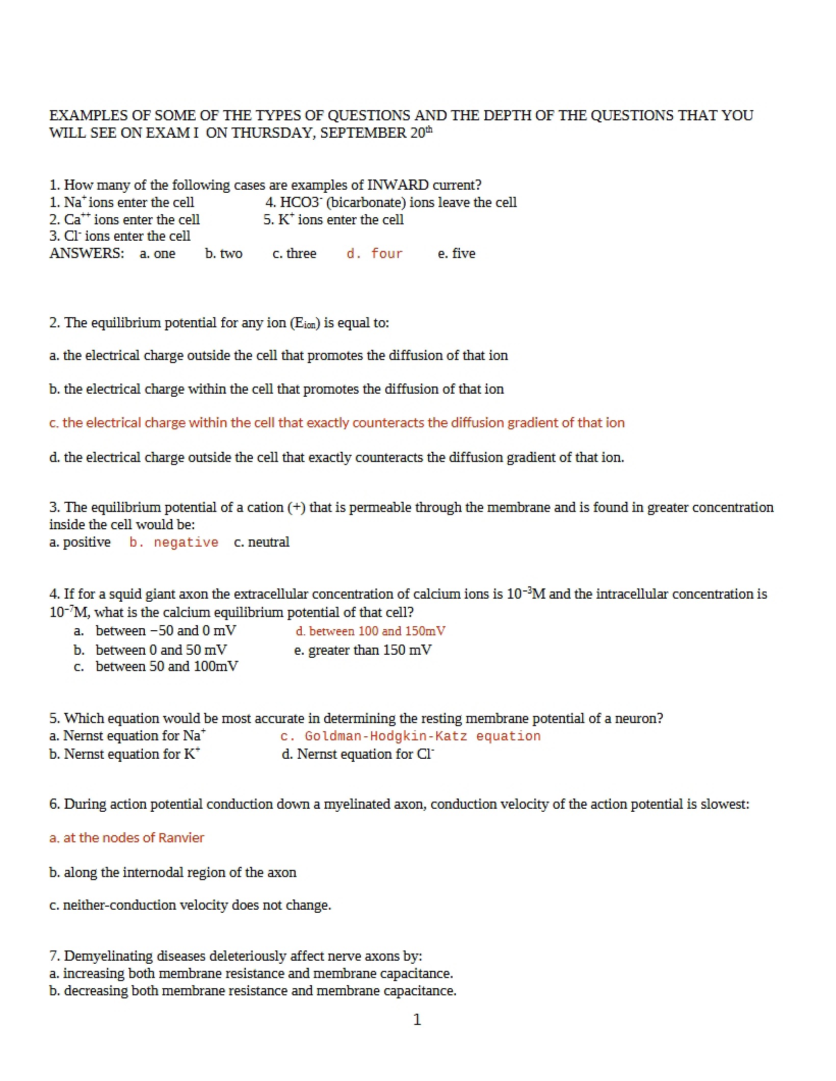 Vertebrate Physiology Guide
