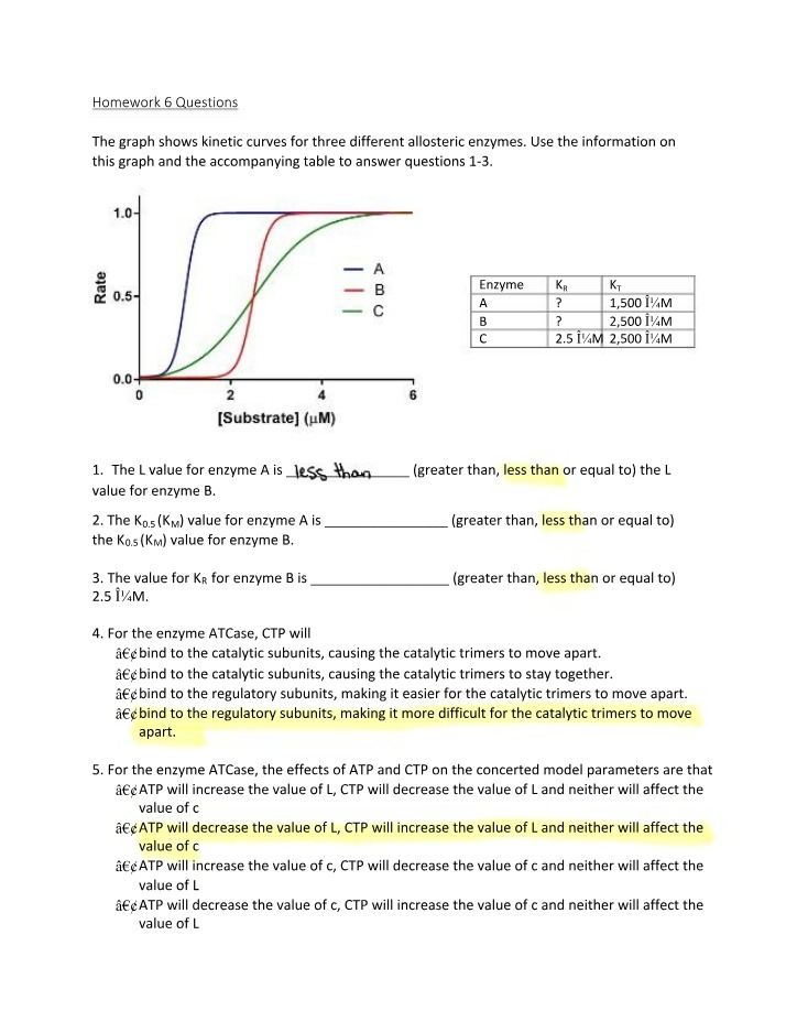 Questions for Homework 6