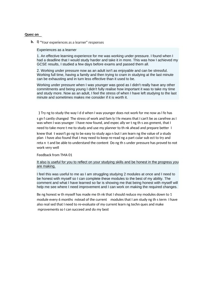 Effective Learning Strategies for Working Under Pressure