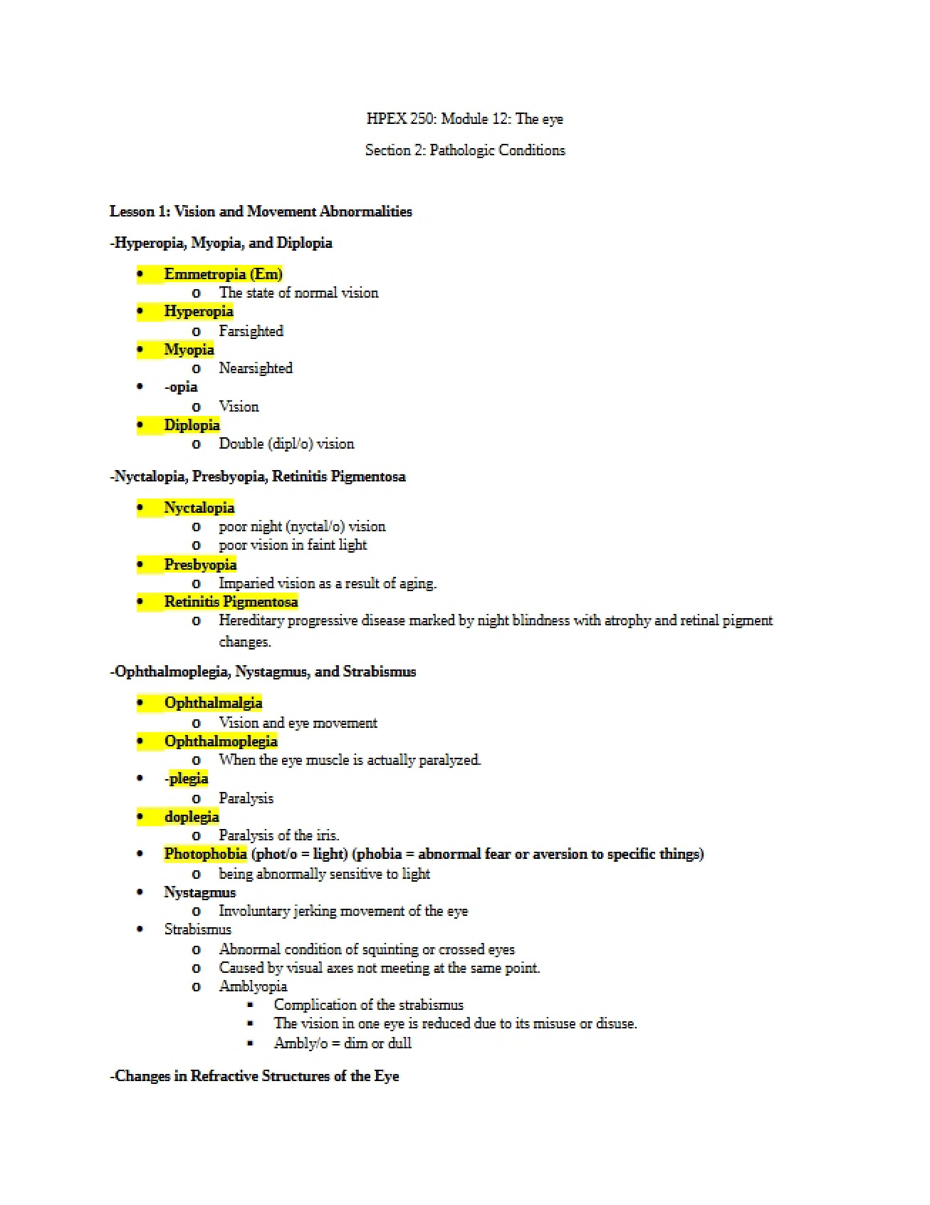 Module Twelve
