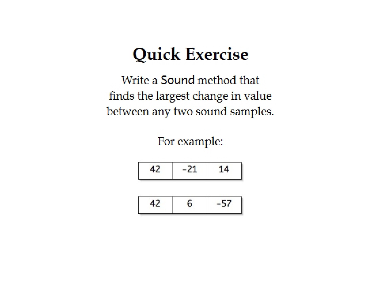 Rapid Exercise