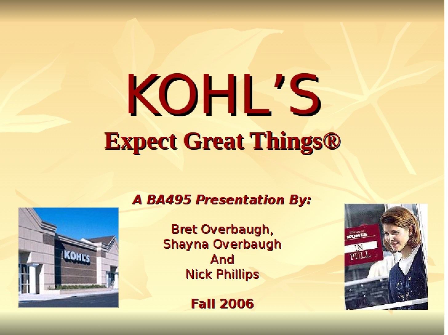 Kohl's Case Study