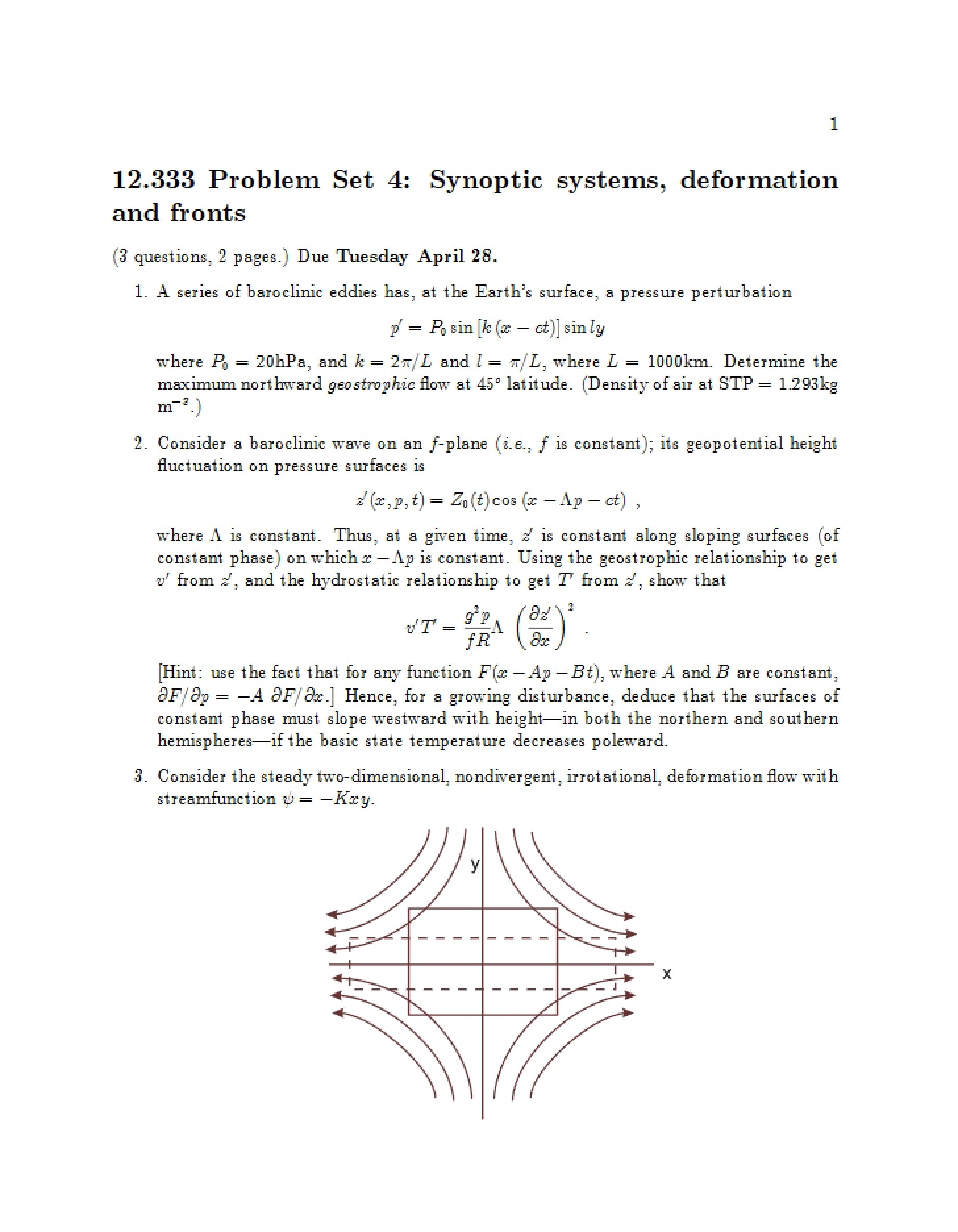 Fronts, Deformation, and Synoptic Systems