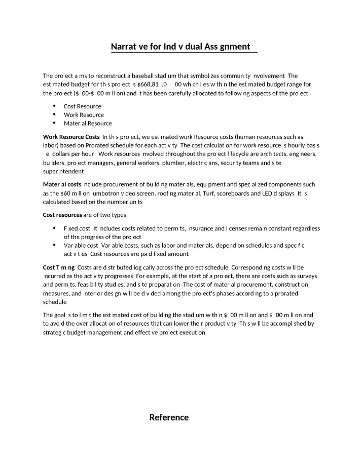 Narrative for Individual Assignment 2 Part A