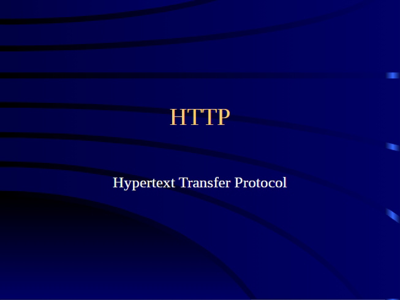 Lecture on HTTP