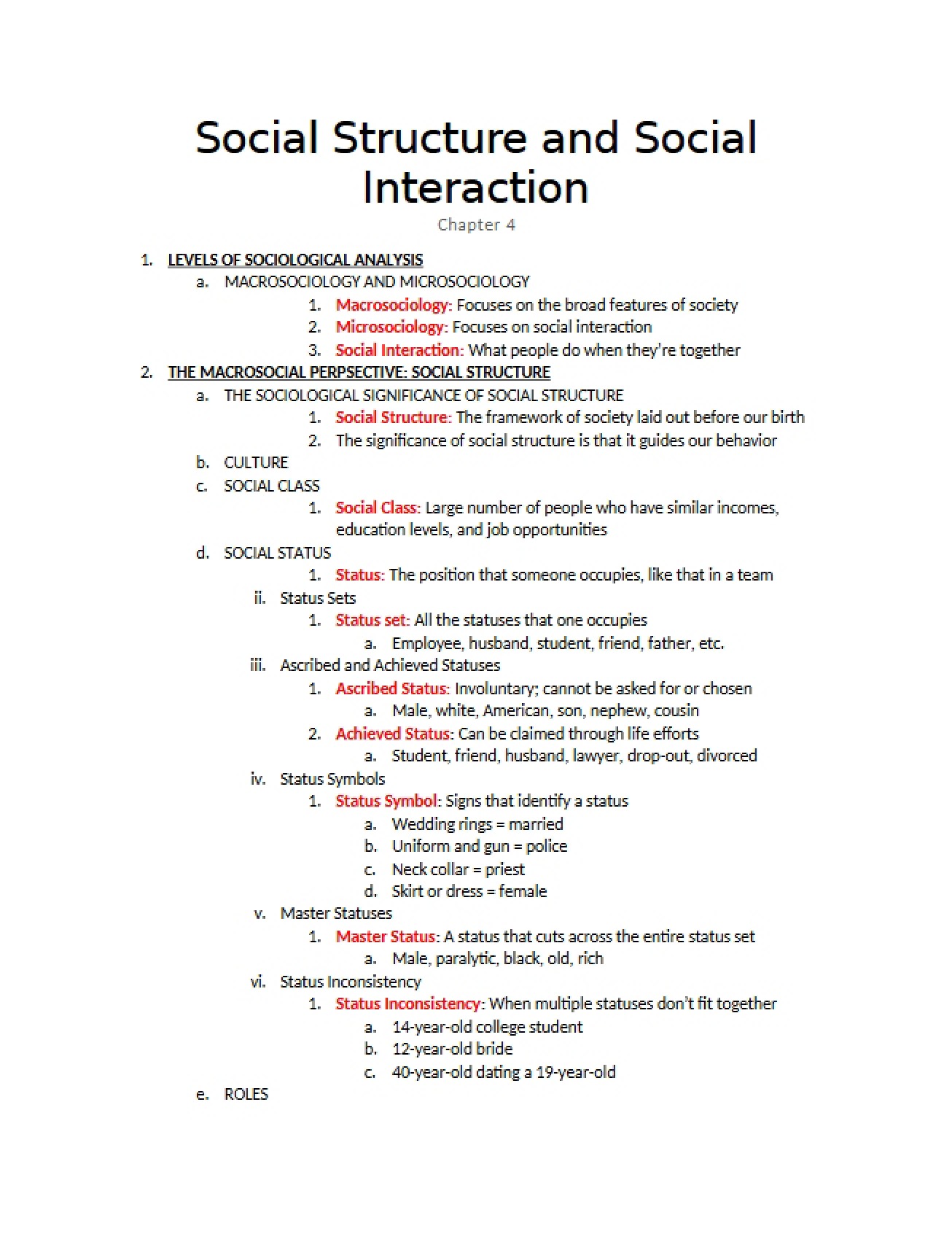 Social Interaction and Social Structure