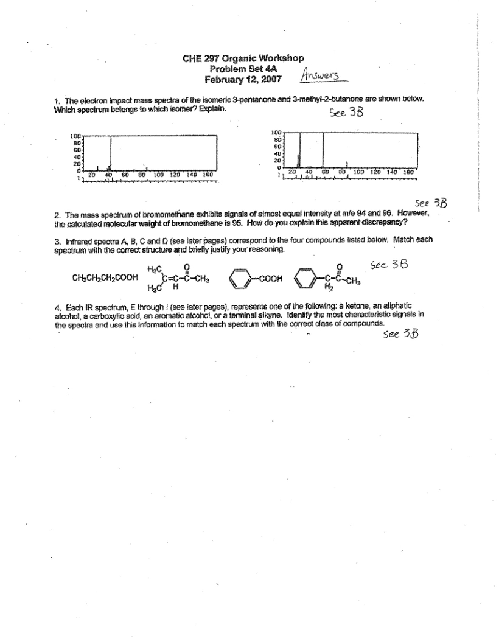 Answers for Problem Set 4a