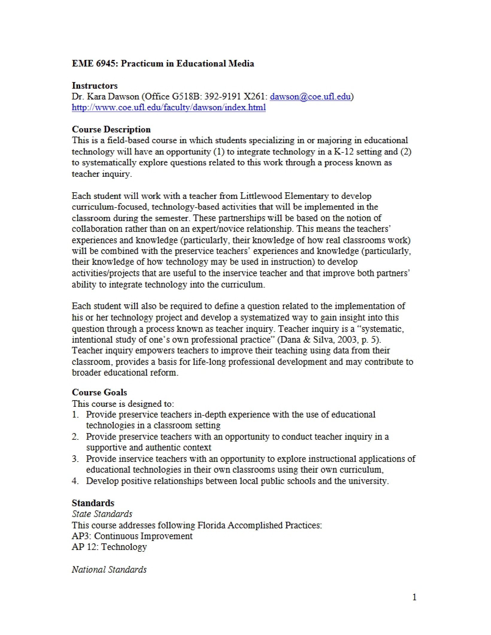 Educational Media Practicum Guide