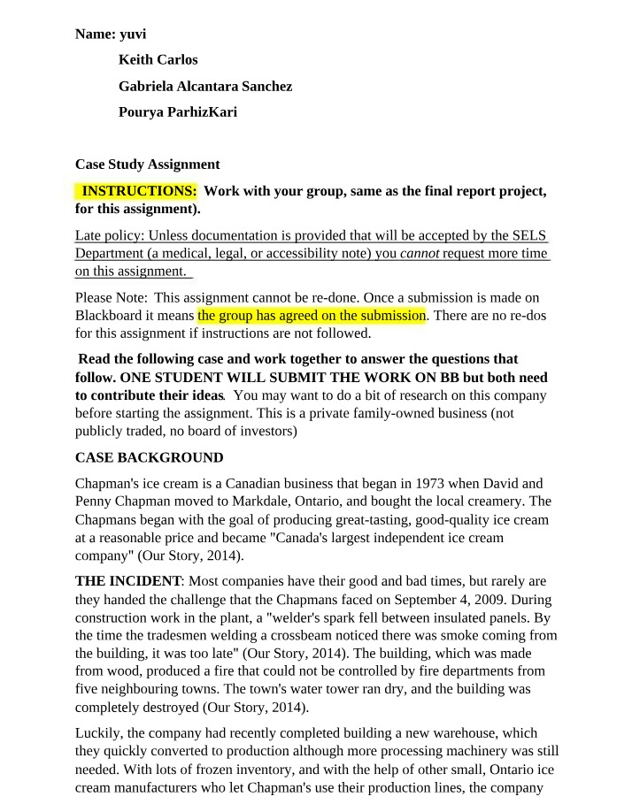 Winter 2023 Case Study