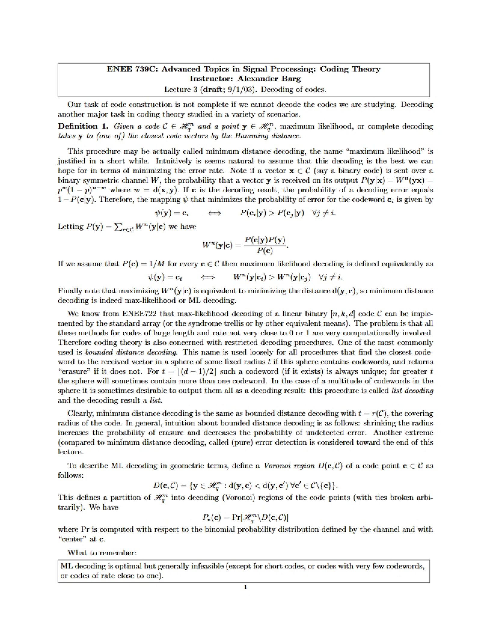 Third Lecture