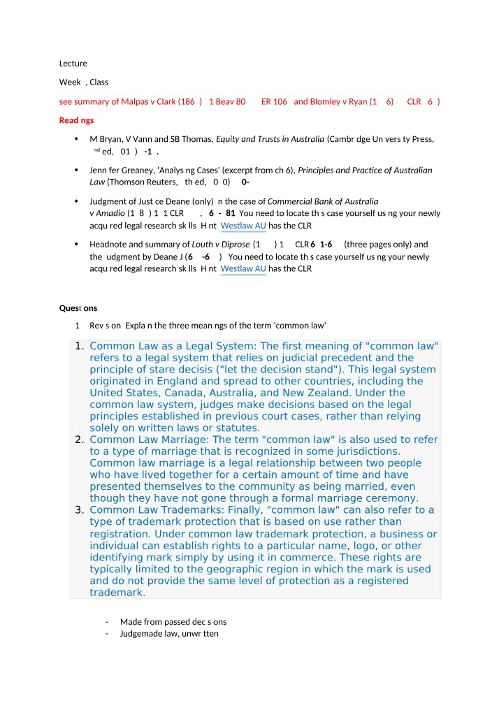 LAWS1100 Lecture 5