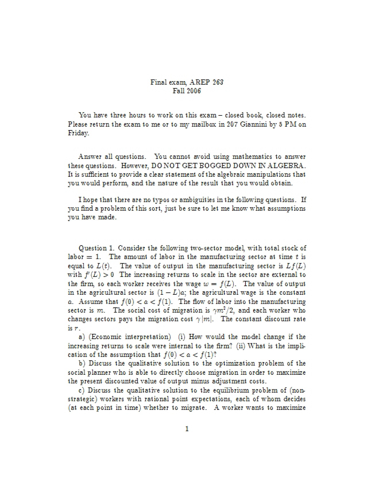 Dynamic Methods Final Assessment