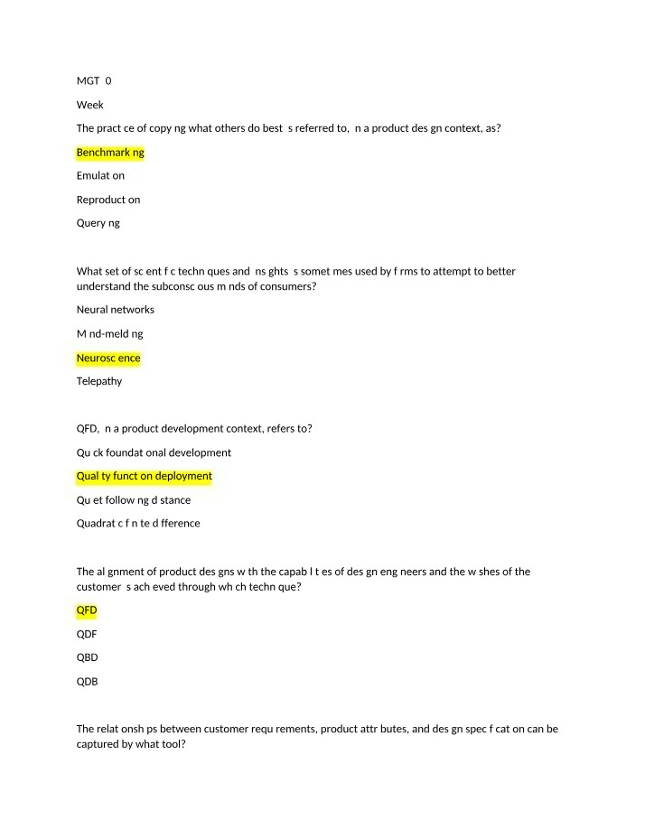 Week 5 Quiz - MGT302