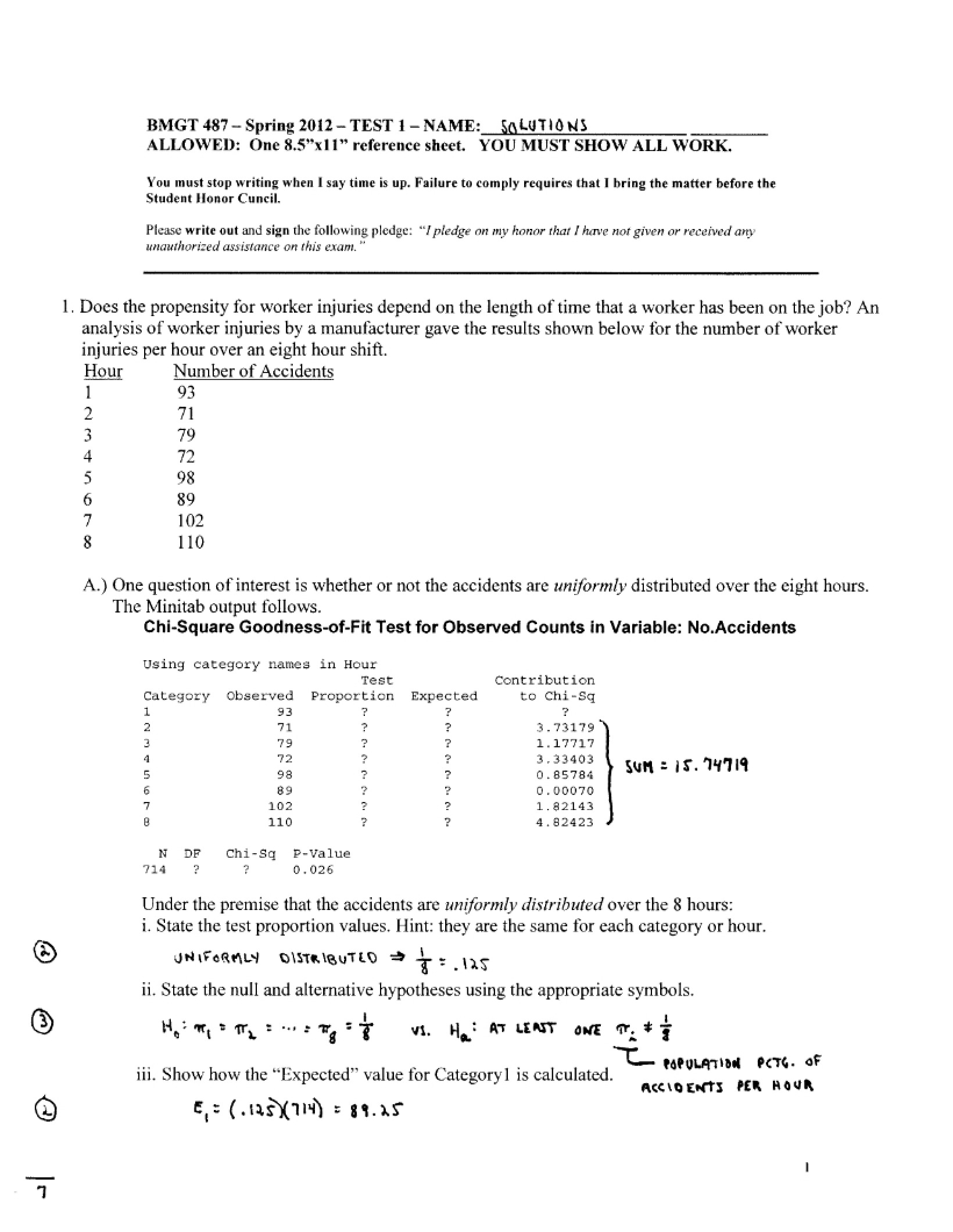 First Test