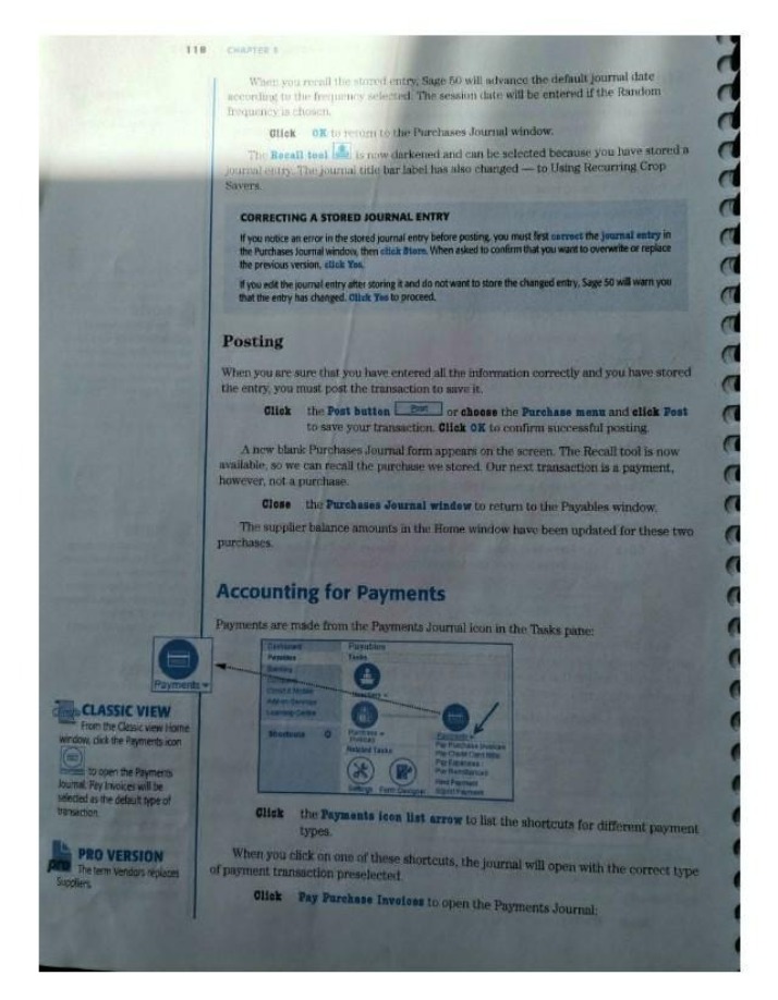 Sage 50 Tutorial - Journal Entries for Payments (Storing, Correcting, Posting)