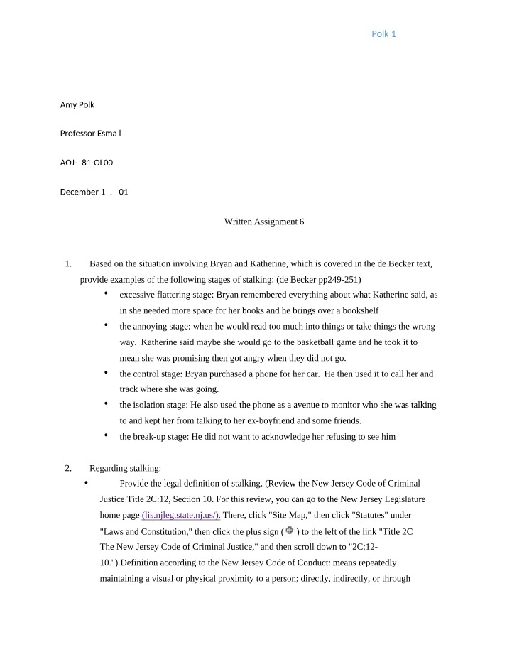 Legal Definition and Examples of Stalking