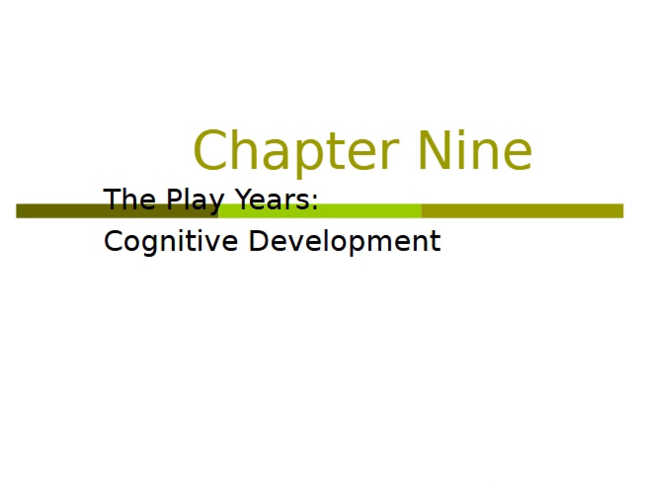 Student Chapter Nine