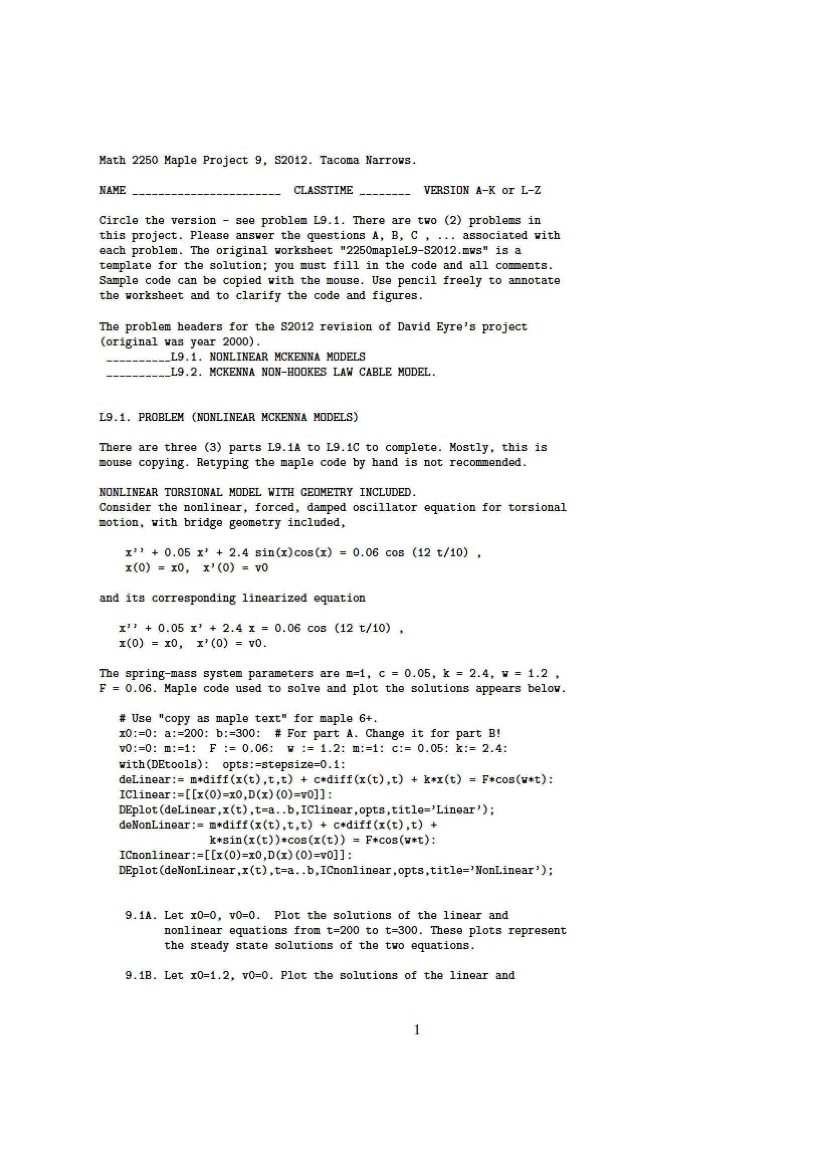 Course Project Details