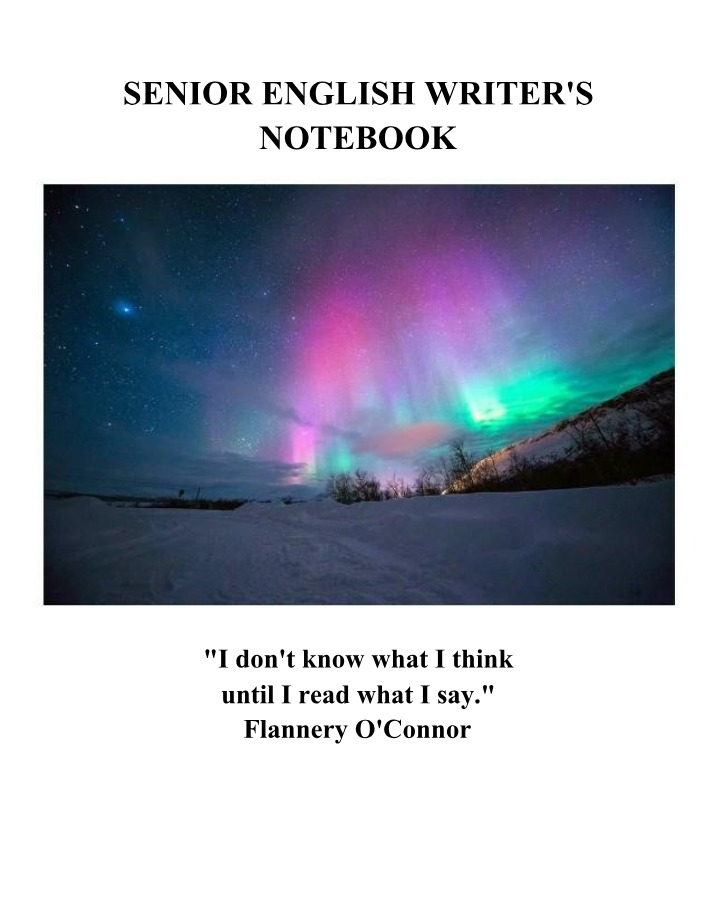 David Miller's ENG Writer's Notebook