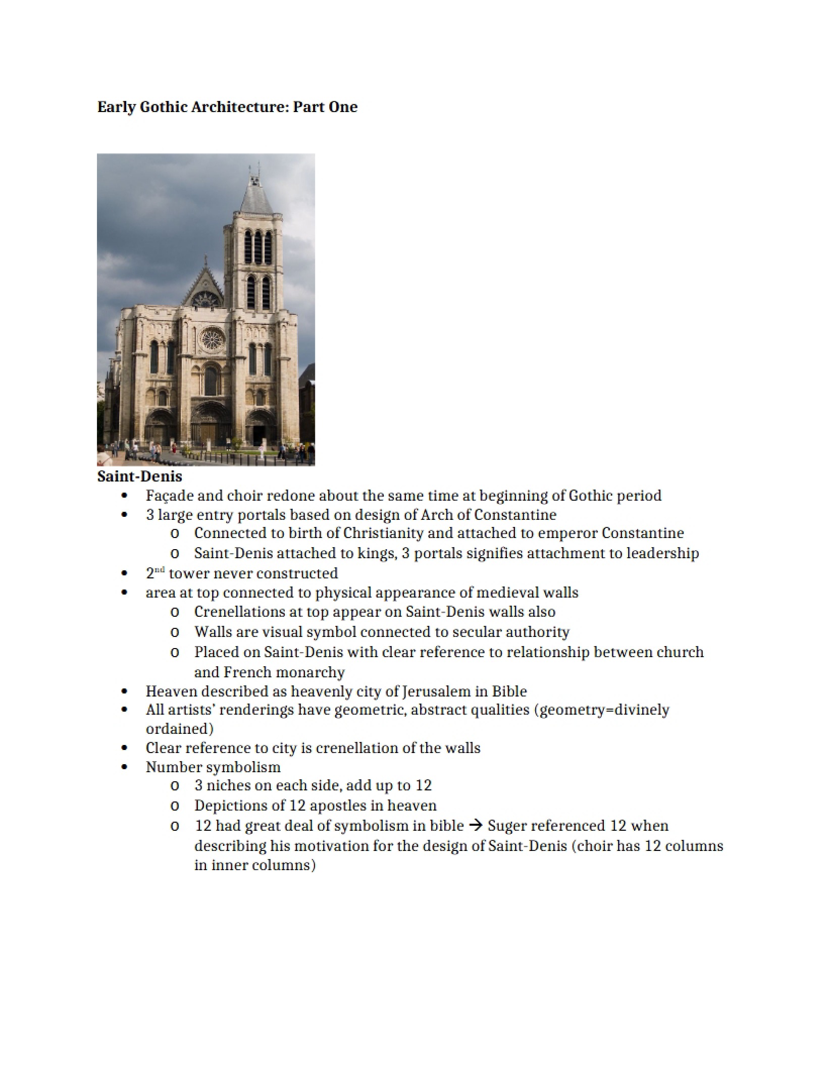 Architecture of the Early Gothic