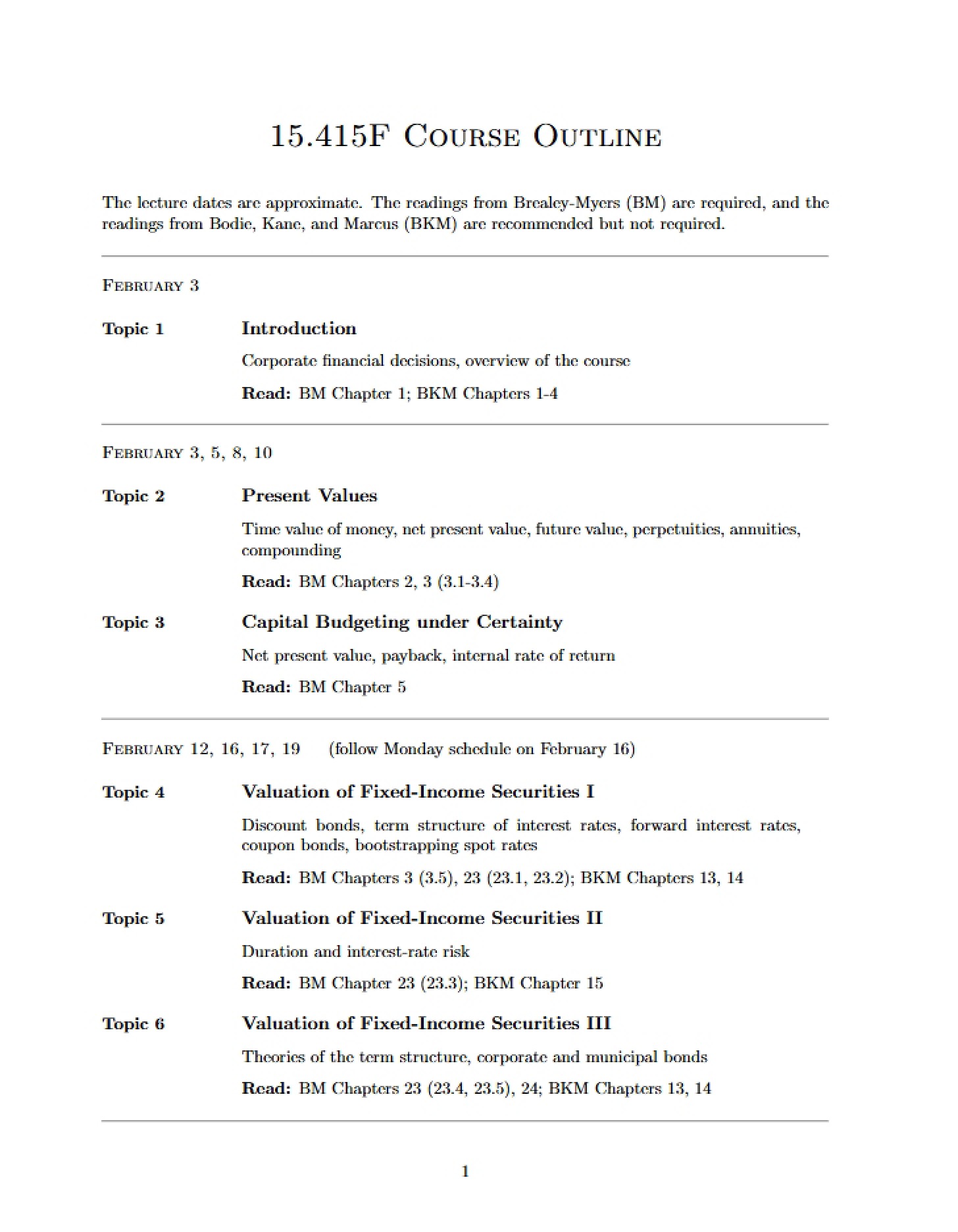 Course Overview