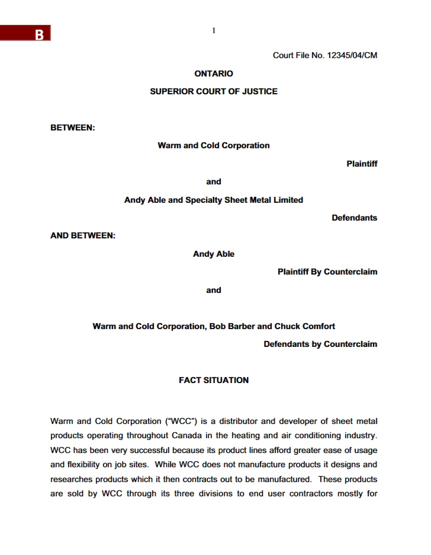 Exhibit B Document