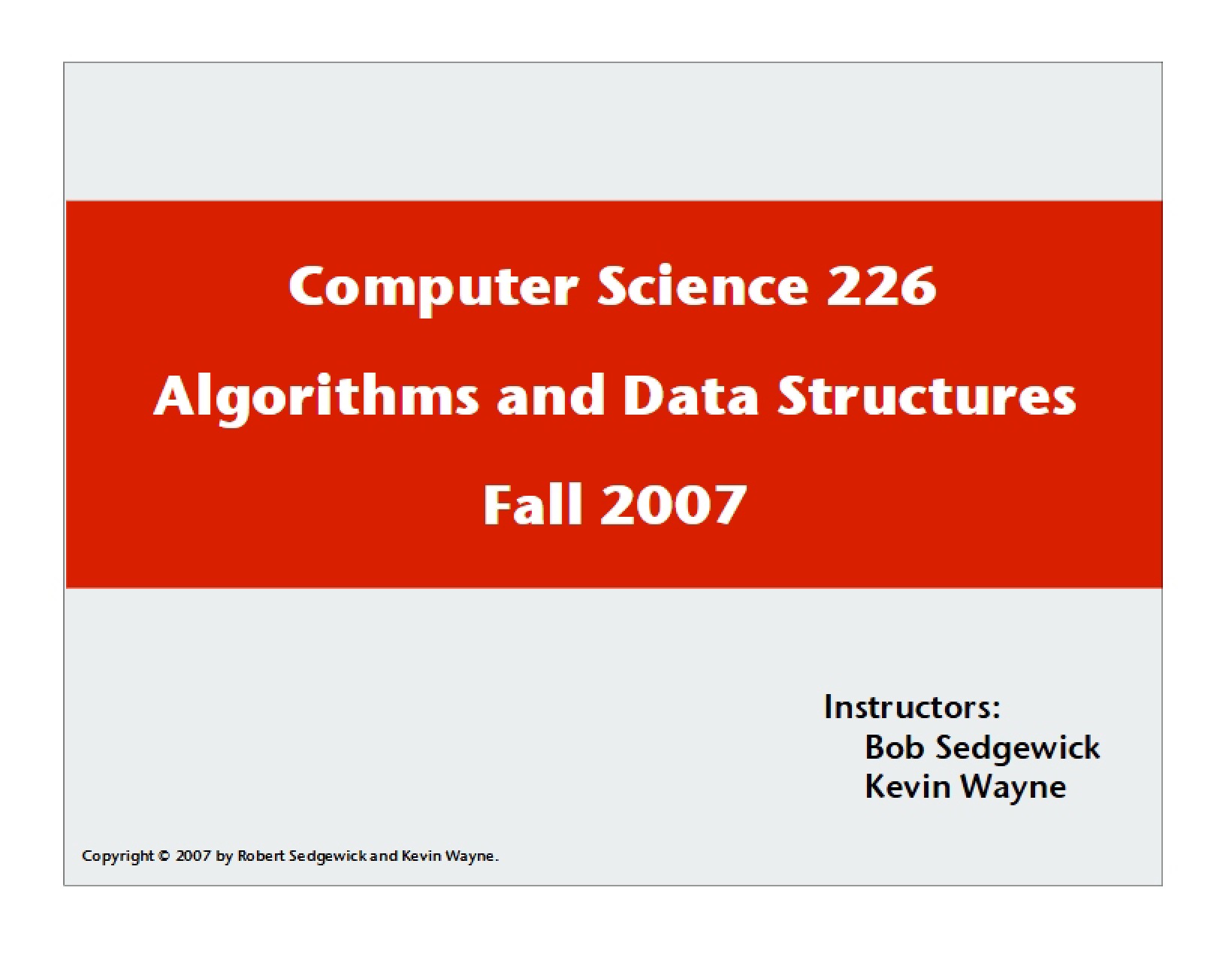 Data Structures and Algorithms