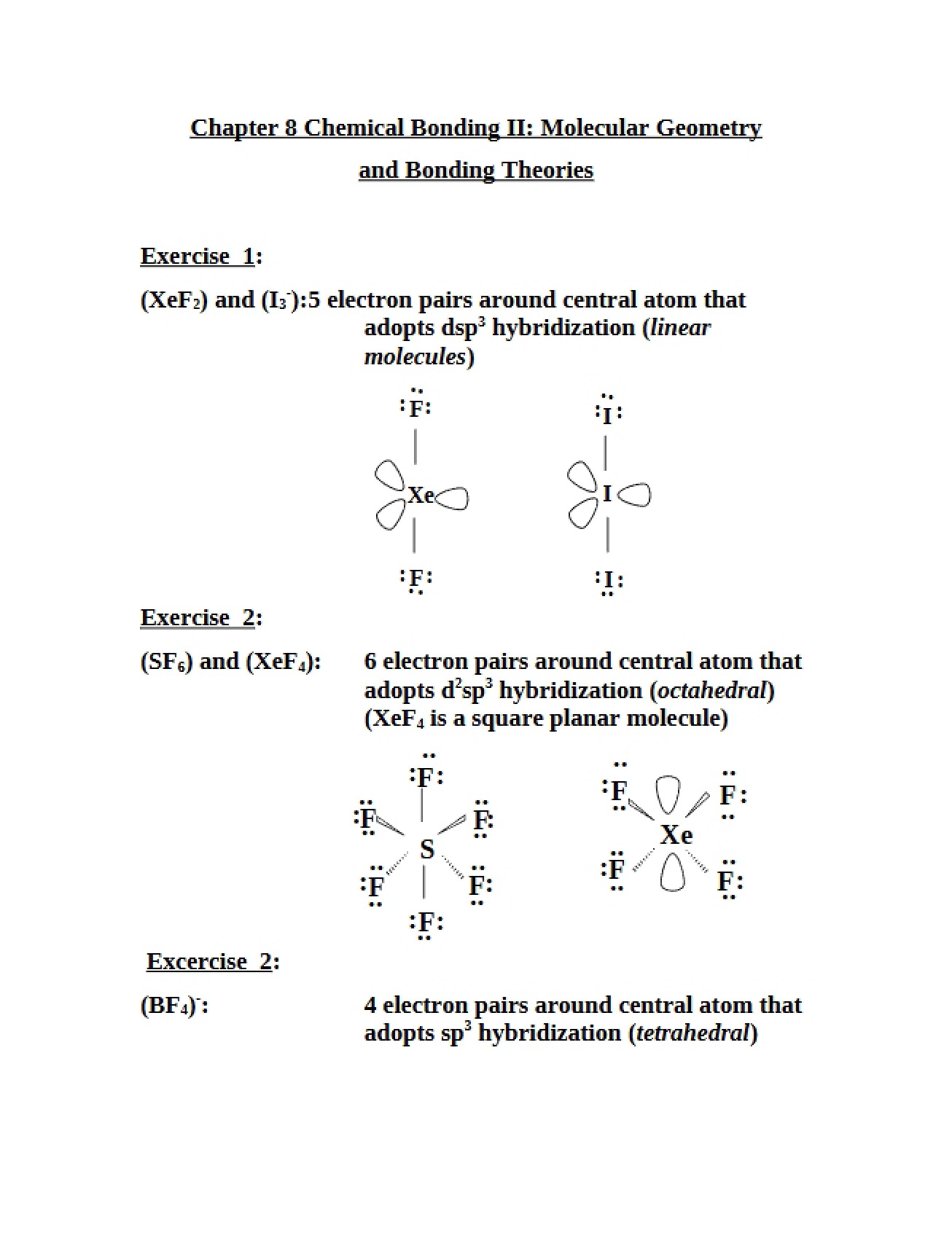Chemical Bonding II A Detailed Analysis