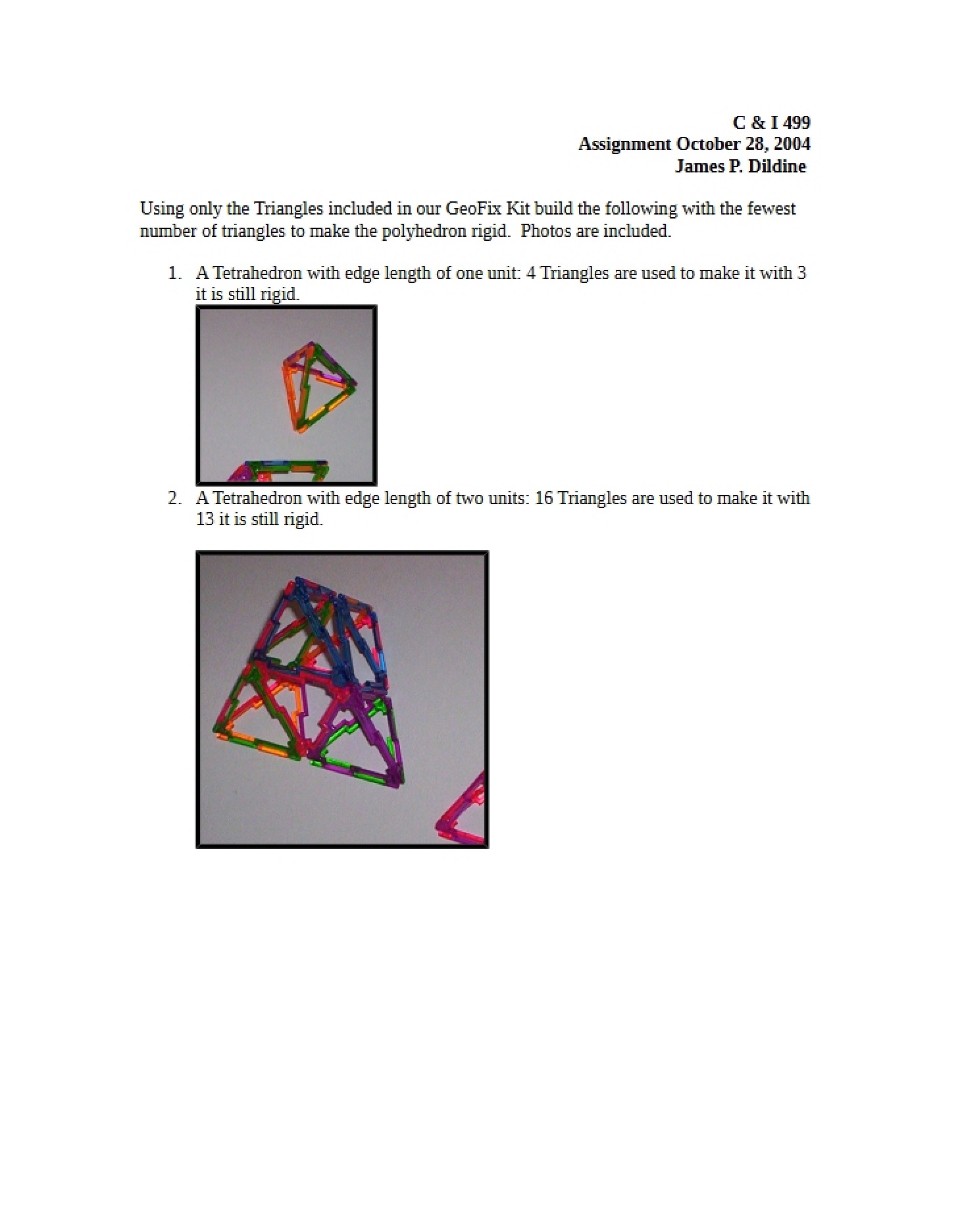 Assignment for CI 499