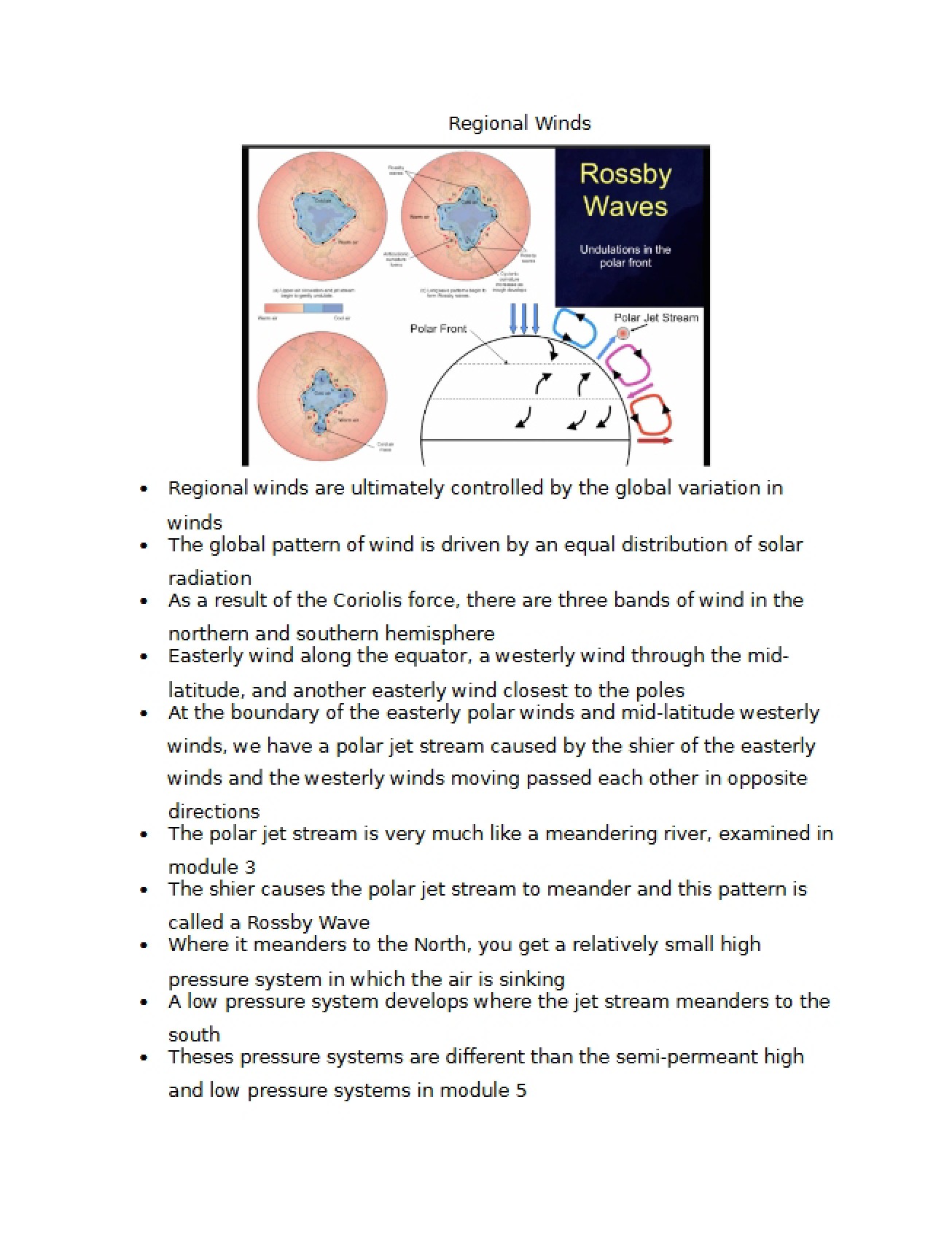 Overview of Regional Winds