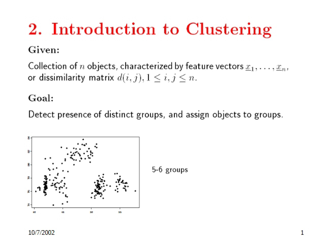 Clustering Techniques