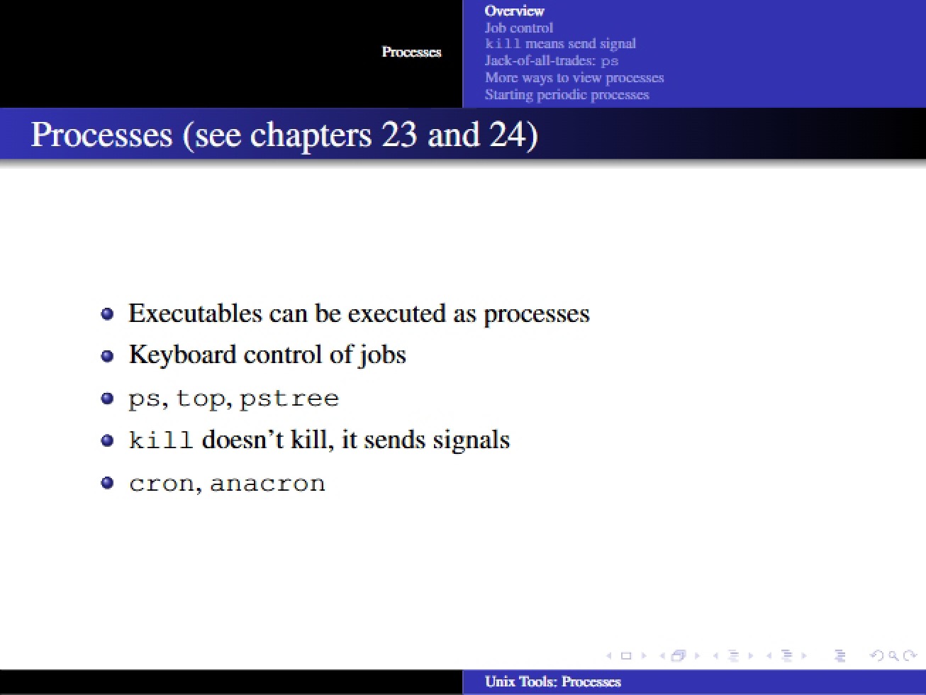 Understanding Processes in a Unix Environment