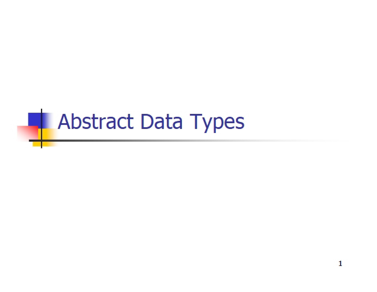 Data Types in Abstract