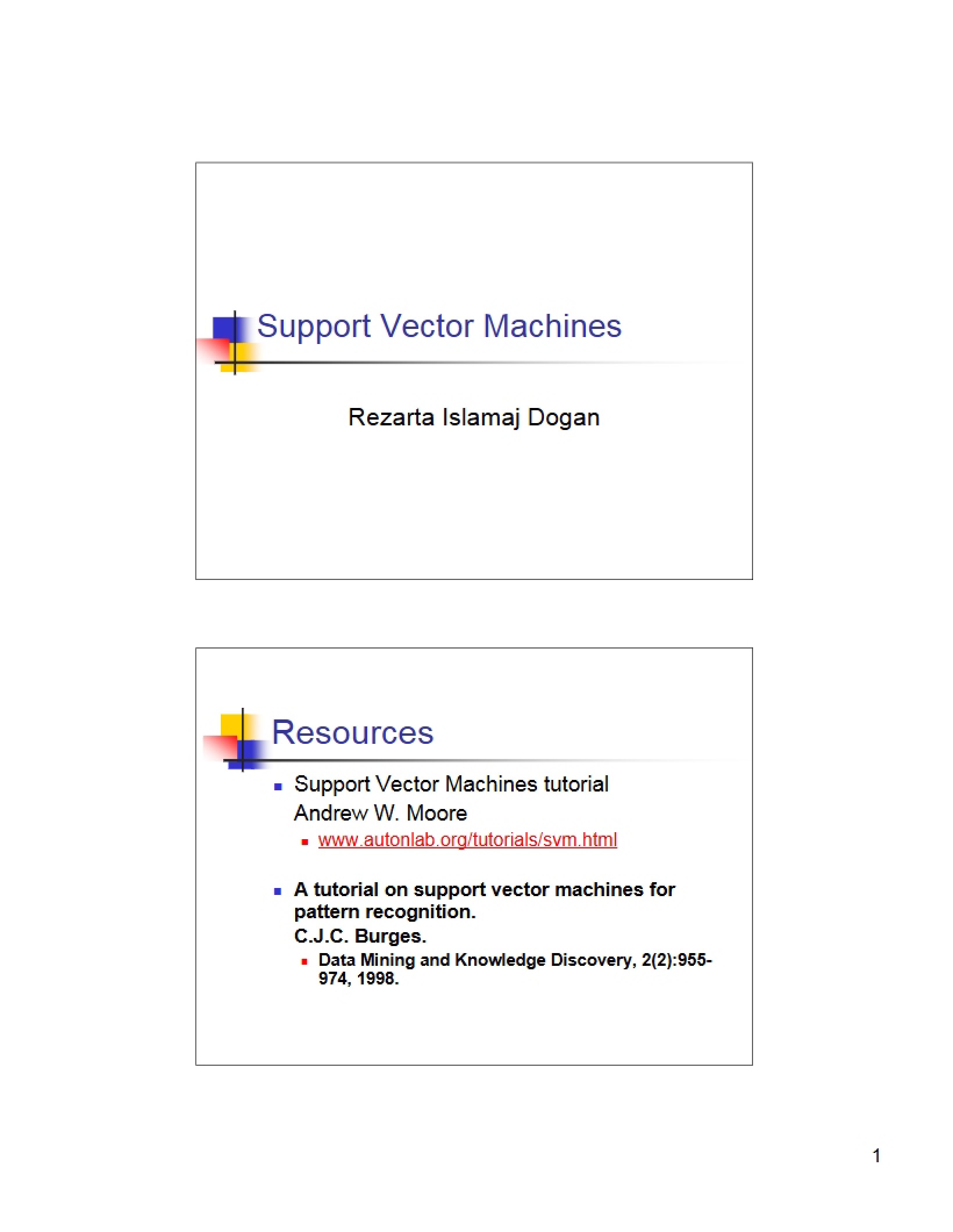 SVM (Support Vector Machines)