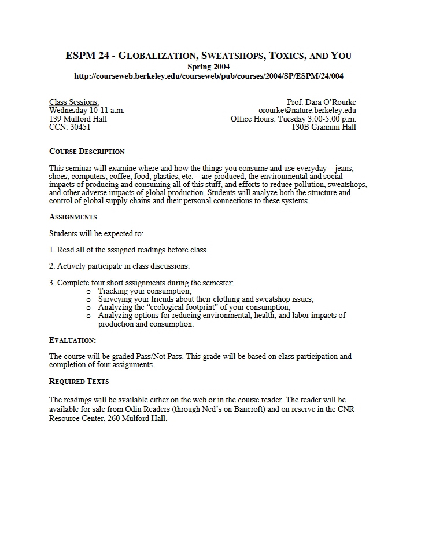 Academic Syllabus