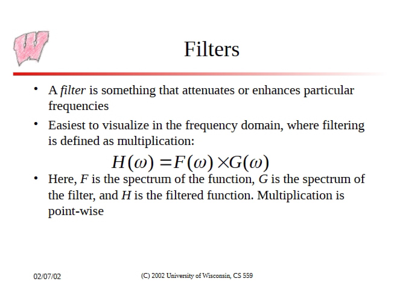 Filtering Methods