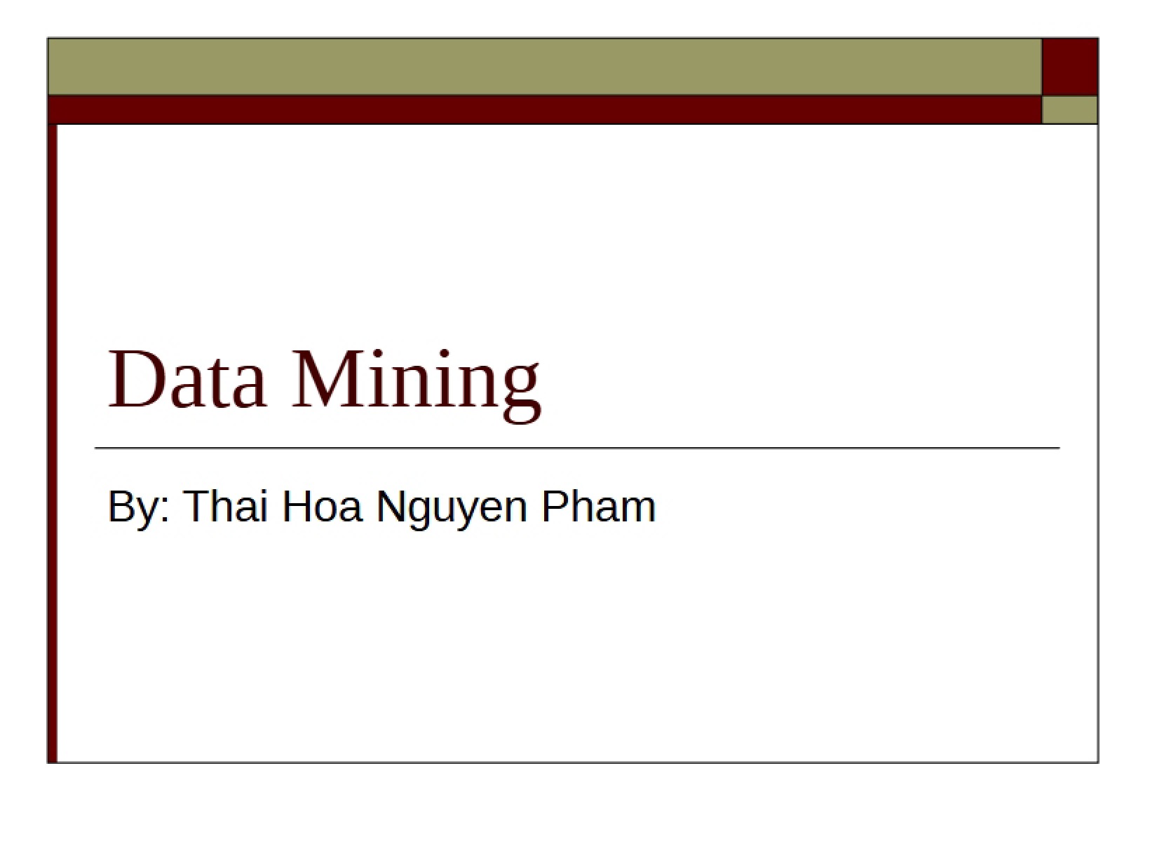 Introduction to Data Mining