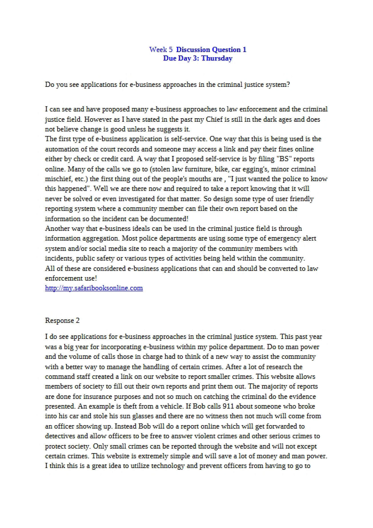 General Writing Assignment