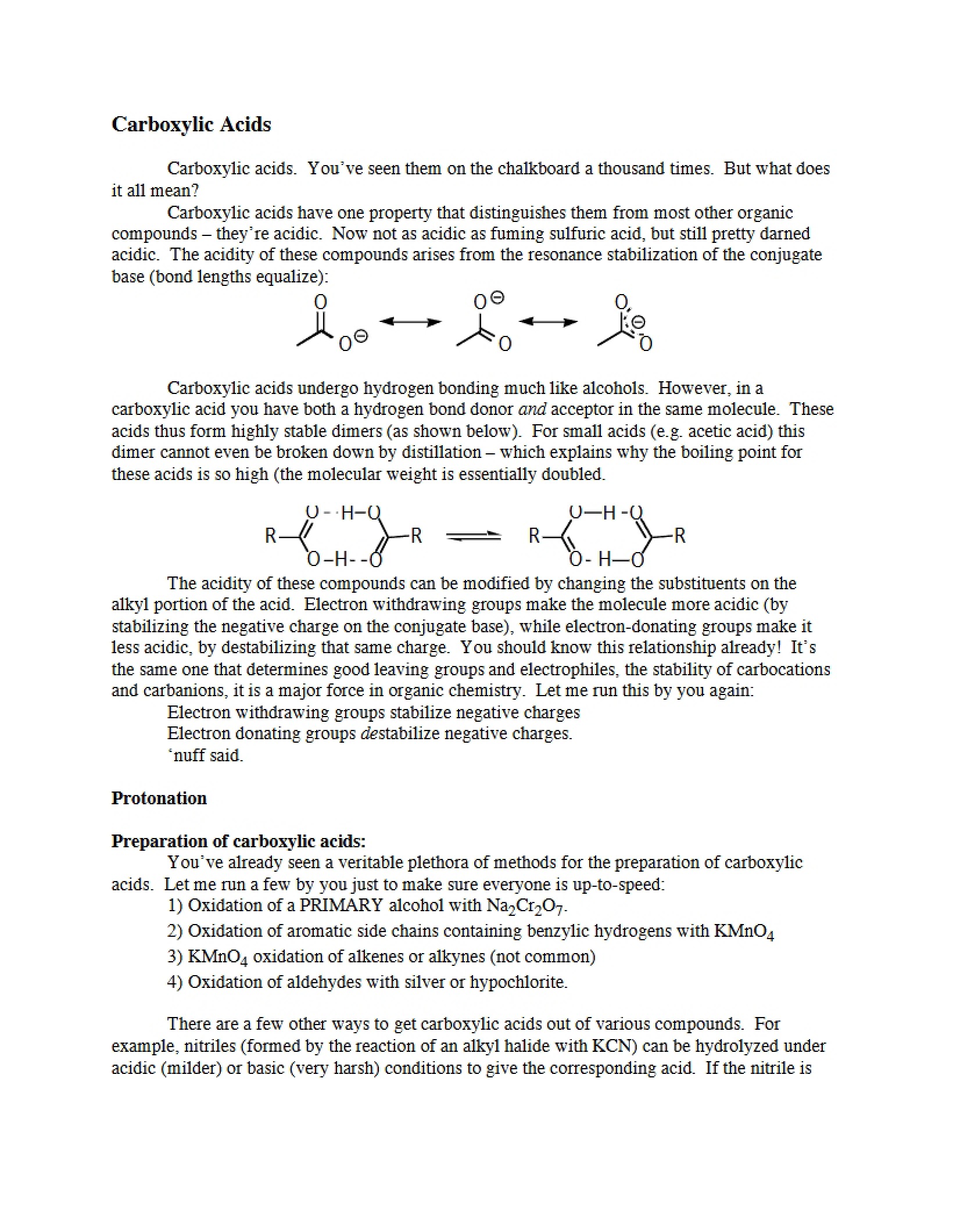 Acids Carboxylic