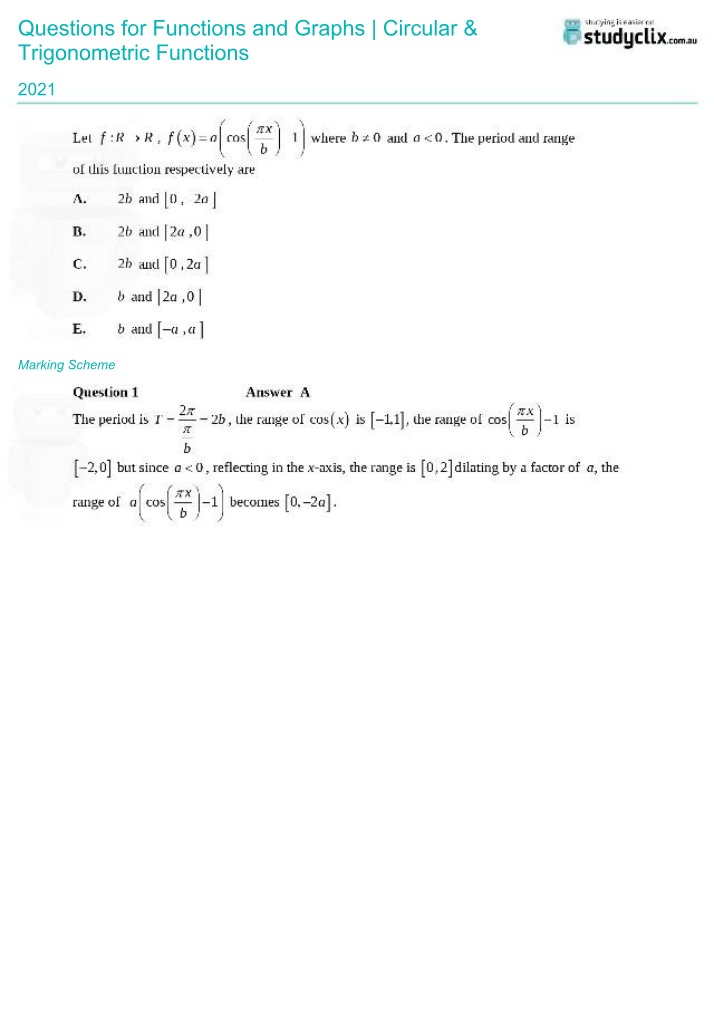 ZCircularTrig Questions and Answers