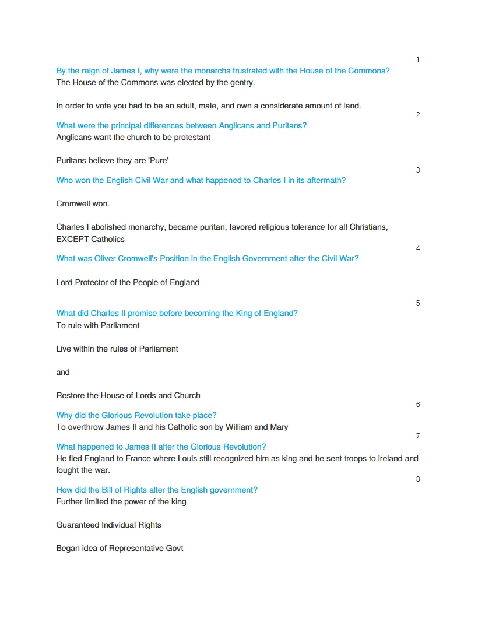 Western Civilization Study Guide