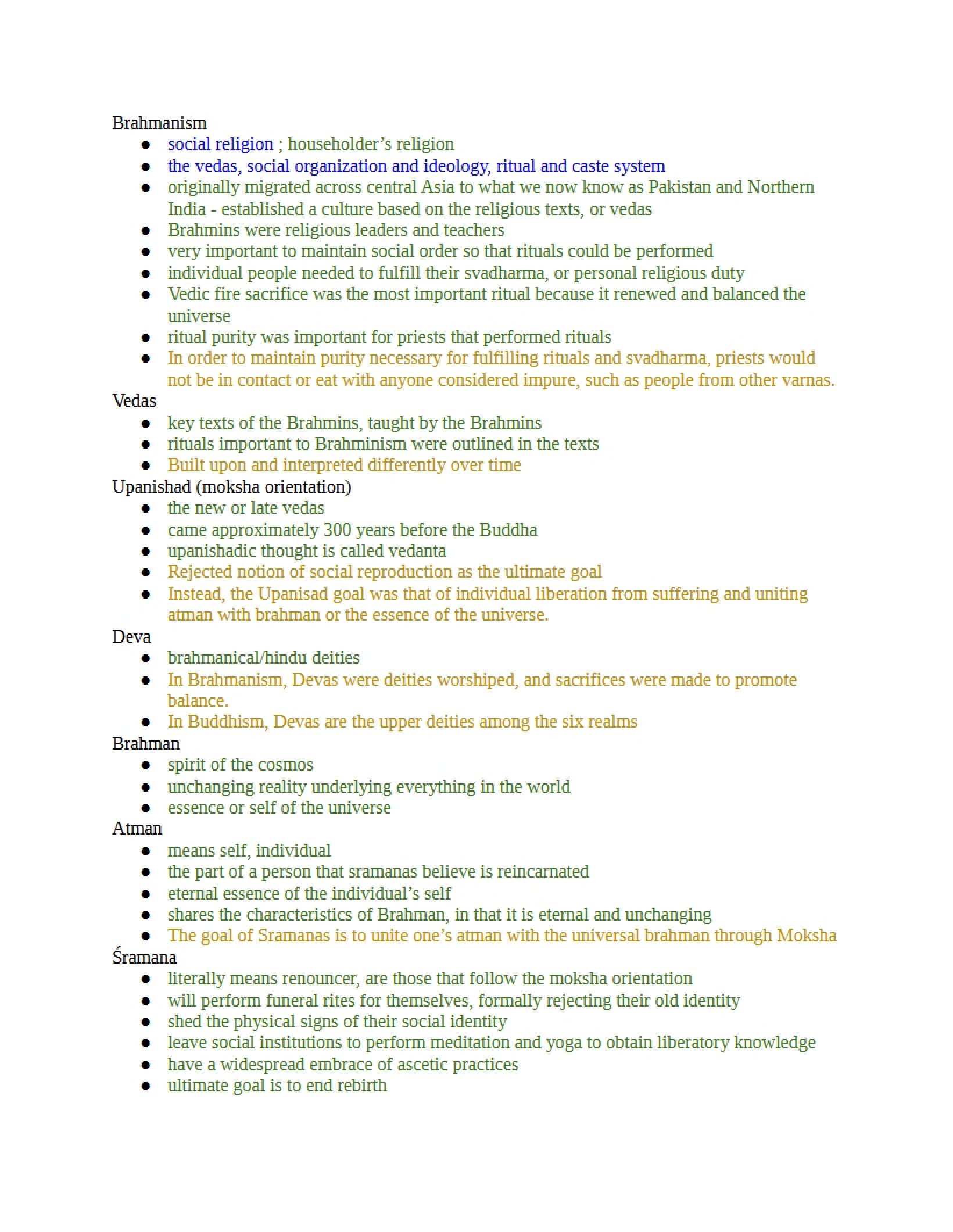 Buddhist Tradition Midterm 1 Review